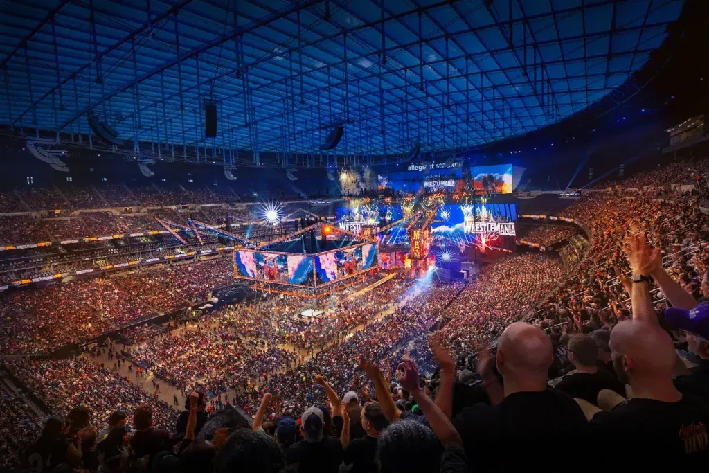 WrestleMania 42 — fourteen servers, one picture